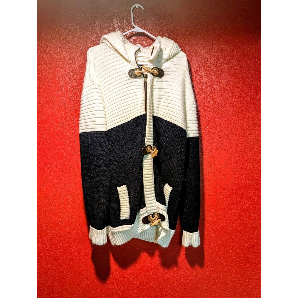 Makobii Zip Up Toggle Hoodie Sweater Mens Size 4XB